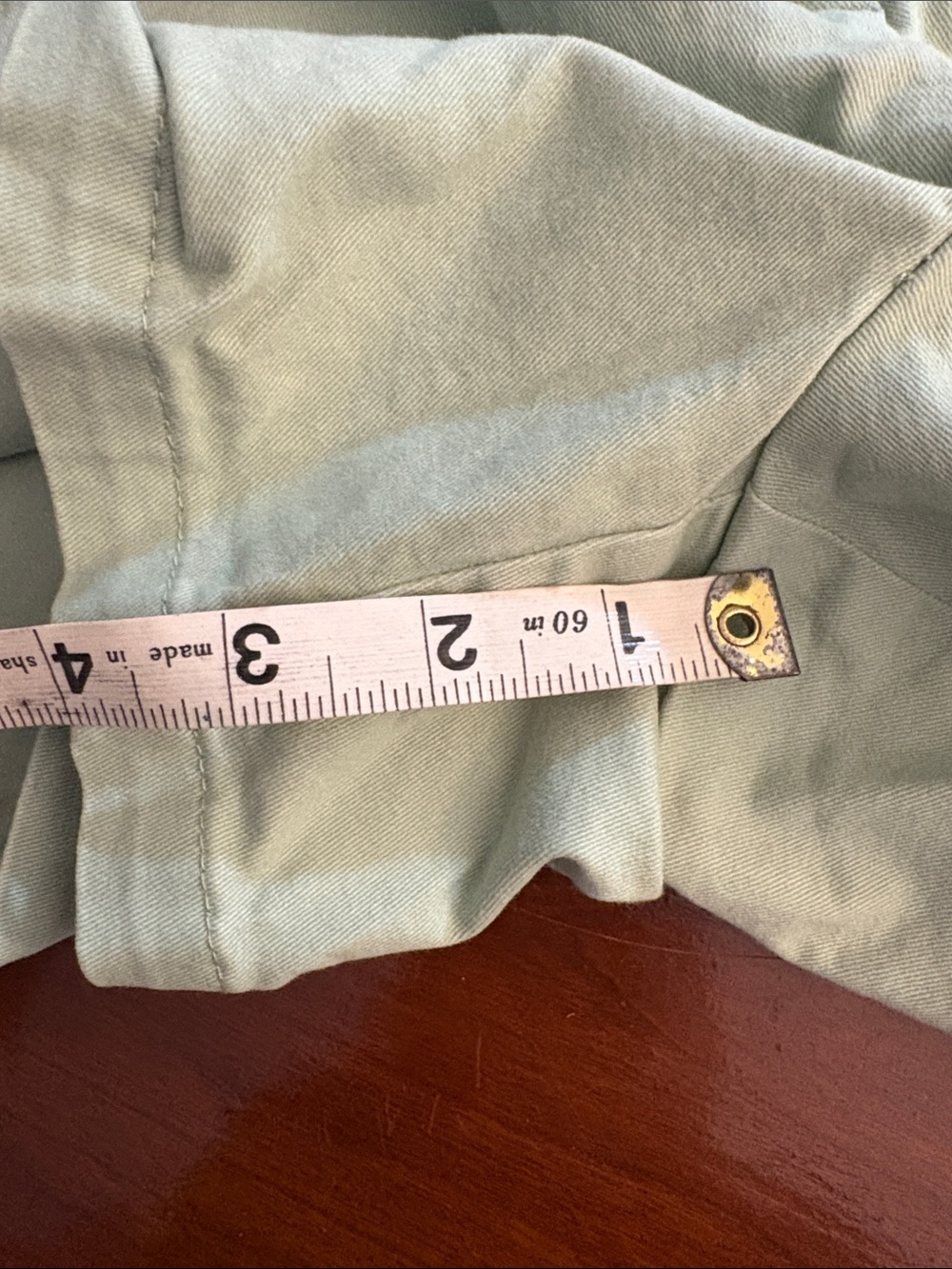 LOFT Chino Shorts Trio - Mint, Navy, Light Gray - Picture 5 of 7